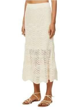Zimmerman Devi crochet midi skirt, size 0